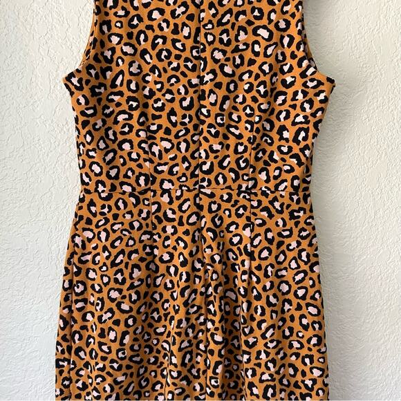 H&M Leopard Print Mini Dress Size Small - Picture 6 of 12